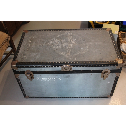 6 - Large Aluminium Trunk , Chest