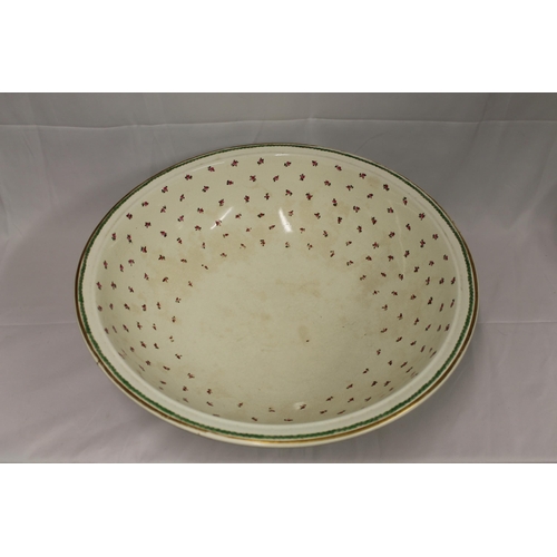 20 - Vintage Very Large Washing Bowl, diameter 18 ans 1/2'' inches ( 47cm), Interesting Hallmarks