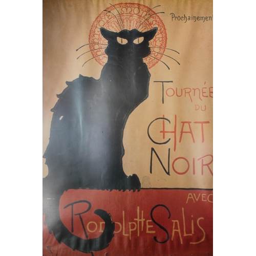 28 - Vintage Poster '' Tournee du chat Noir'' Framed and glazed , 83 x 61cm