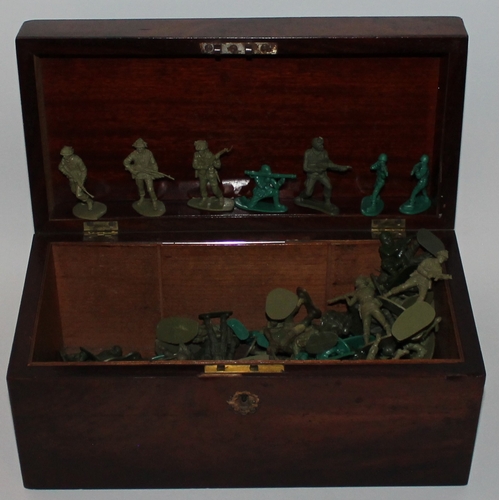 32 - Vintage Wooden Box with Soldiers