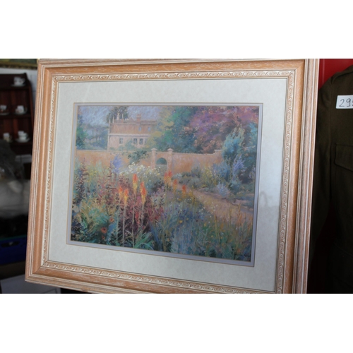 39 - Sheila Goodman cca 1922 Pastel Painting in Frame and glass, 59 x 49cm