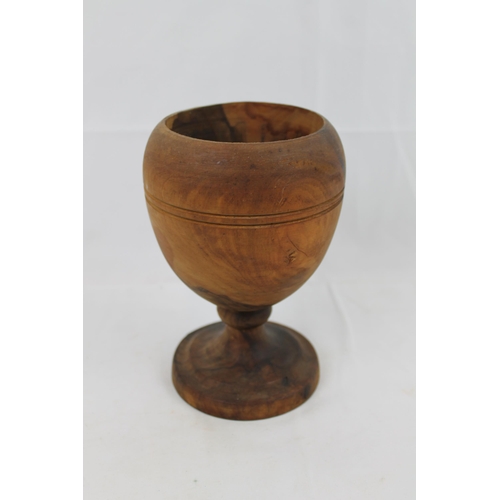 48 - Large Wooden Saint Grail , 18 cm tall, and a 12 cm in diameter