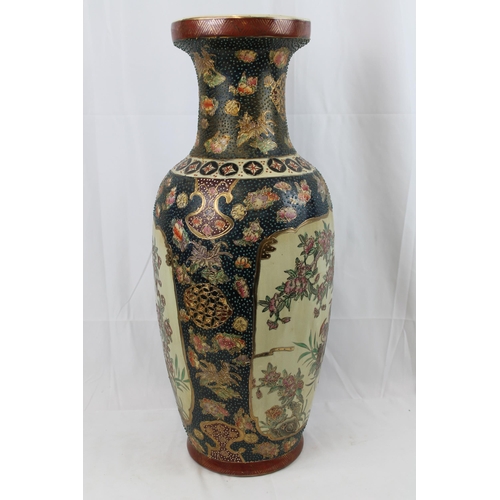 61 - Very Large Satsuma Vase , 61 cm tall