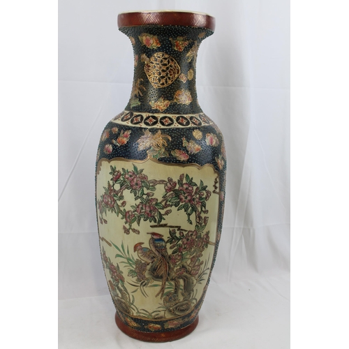 61 - Very Large Satsuma Vase , 61 cm tall