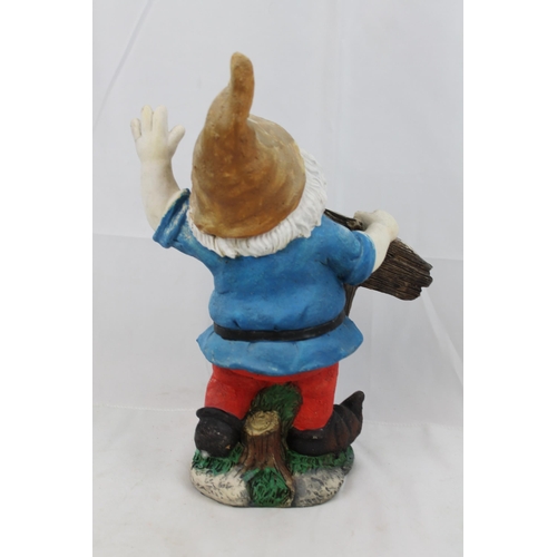 63 - Garden Gnome Statue , 29.5cm tall