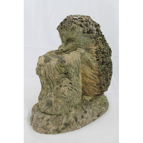 69 - 1940 - 1945 Garden Hedgehog Statue,25cm tall