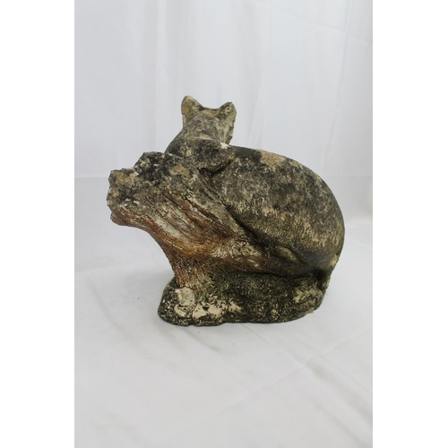 70 - Garden Statue 1940 - 1945 , Cat on Tree,