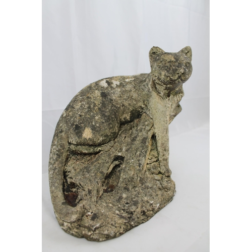 70 - Garden Statue 1940 - 1945 , Cat on Tree,