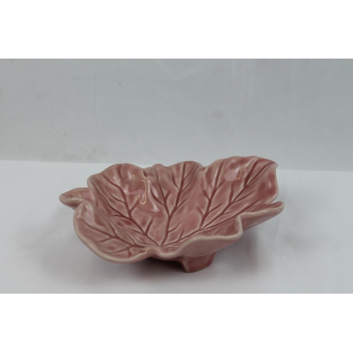 75 - Portuguese porcelain tree leaf dish, 14 x 12cm