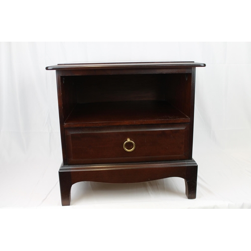 80 - Vintage Stag Minstrel Bedside Chest Cabinet, 51cm tall, 50 cm wide , 45 cm deep