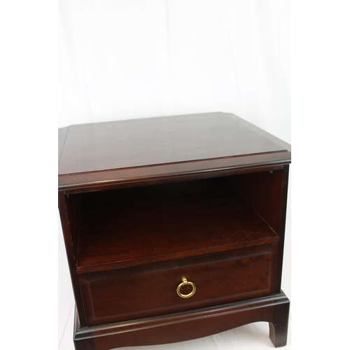 80 - Vintage Stag Minstrel Bedside Chest Cabinet, 51cm tall, 50 cm wide , 45 cm deep