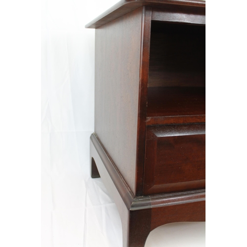 80 - Vintage Stag Minstrel Bedside Chest Cabinet, 51cm tall, 50 cm wide , 45 cm deep