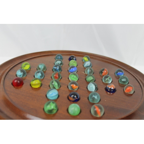 114 - Vintage Marbles. Wooden board not included.