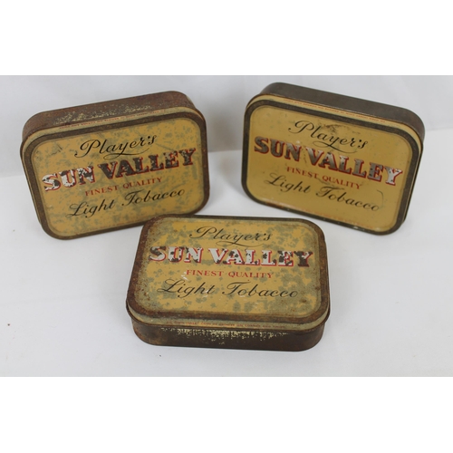 118 - Three Vintage Players Tobacco Tins