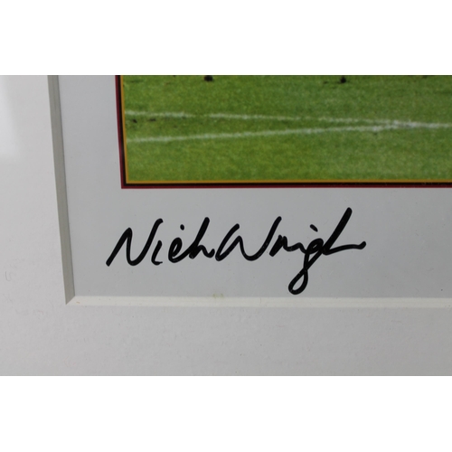 122 - Nick Wright, Wembley 1999, 33/75 ,Signed, football memorabilia, 57 x 47 cm