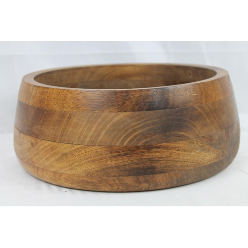 132 - Large Wooden Bowl,13 cm deep and  32cm in diameter