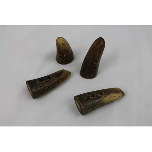 135 - Vintage Natural Antler Horn Toggle Buttons