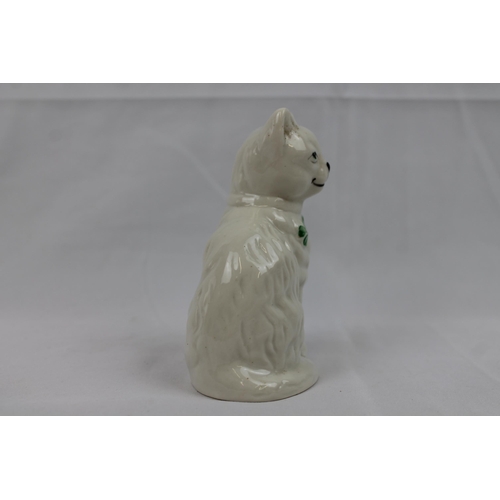 141 - Belleek Cat Figurine