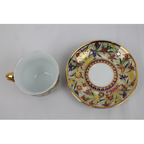 150 - Thailand hand Painted Porcelain Tea Cup and Saucer