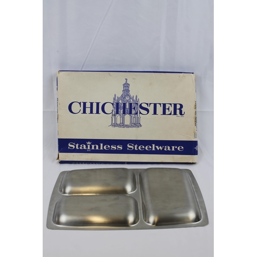 162 - Chichester Stainless Steelware Plate in Box , Never used