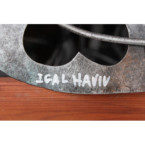 199 - Igal Haviv XXXL Metal Art Decoration, 100 x 100 cm