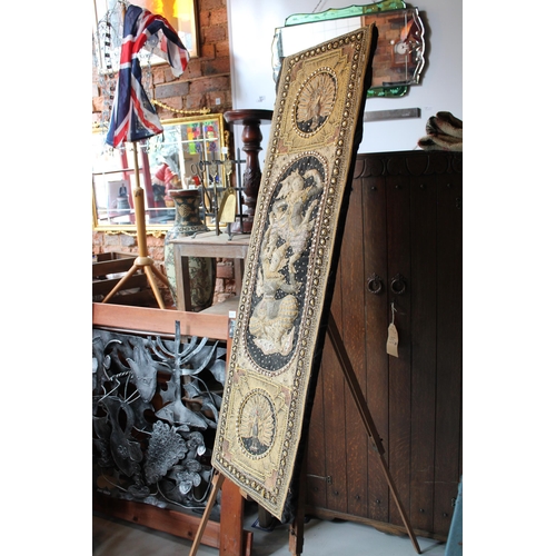 201 - Vintage Thai Burmese Kalaga Tapestry, 131 x 40 cm