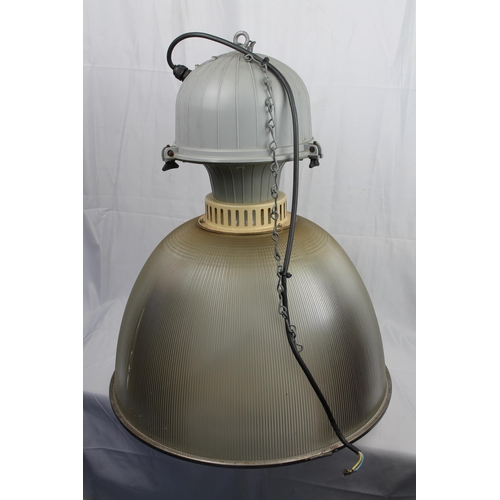 223 - Large Industrial Light , in perfect working condition, 70 cm tall , diameter is 60cm