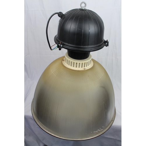 224 - Large Industrial Light , in perfect working condition, 70 cm tall , diameter is 60cm