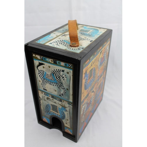 230 - Wooden Box,  28 x 15 x 22 cm