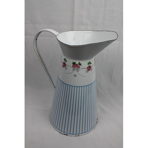 231 - Large Enamelled Pitcher, 34 cm tall