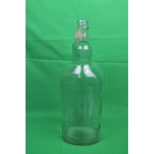 270 - Large white glass bottle 51 cm tall