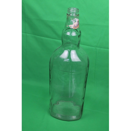 270 - Large white glass bottle 51 cm tall