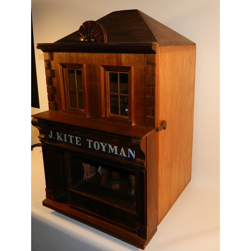 284 - J. Kite Toyman Vintage Wooden Doll House, Solid and Quality Crafted , Mint Condition , 27'' x 16'' x... 