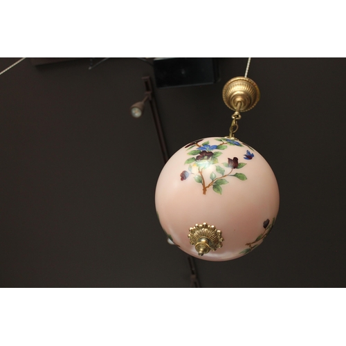 316 - Vintage Mid. 20th century Glass Ball Ceiling Light , 37 cm ( without chain )