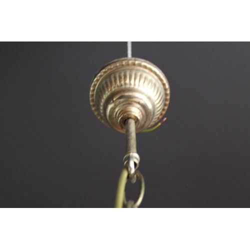 316 - Vintage Mid. 20th century Glass Ball Ceiling Light , 37 cm ( without chain )