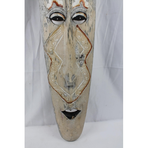 100 - Tribal Large  Wall Wooden Decoration , 100cm tall