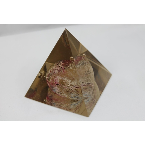 104 - Large Pyramid Paperweight