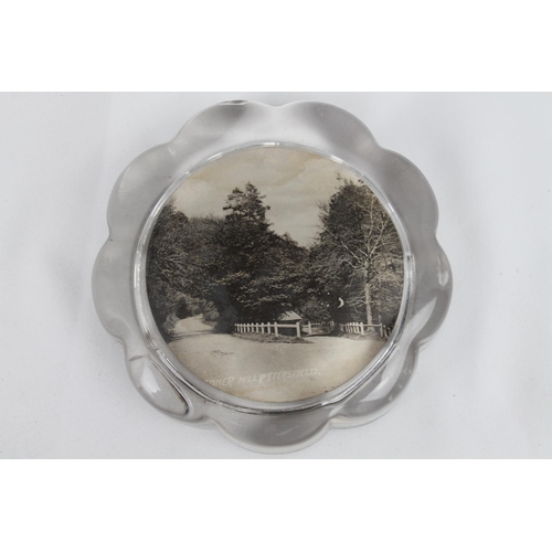 110 - Rare Antique Glass Paperweight , Petersfield, 9cm in diameter