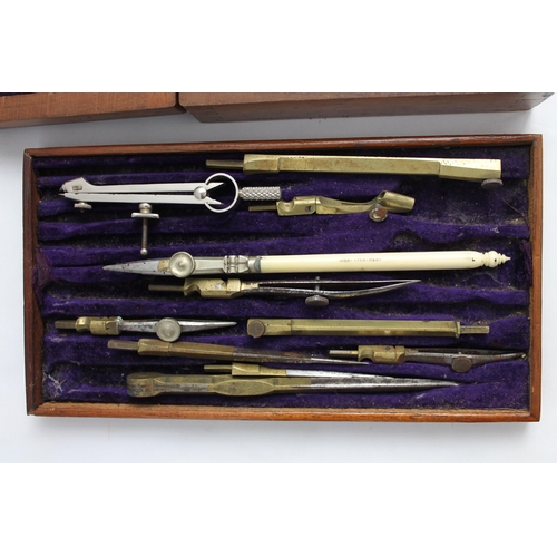 319 - 19th Century Walnut Cased Set of Drawing Instruments