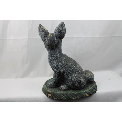 99 - Sitting Fox Garden Statue, 30 cm tall