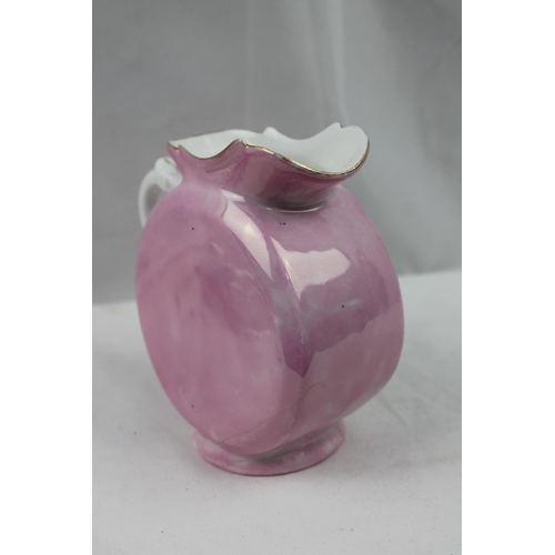 355 - Jarron, Weymouth , Large Vintage Pink Decorative Jug, 14 cm tall,