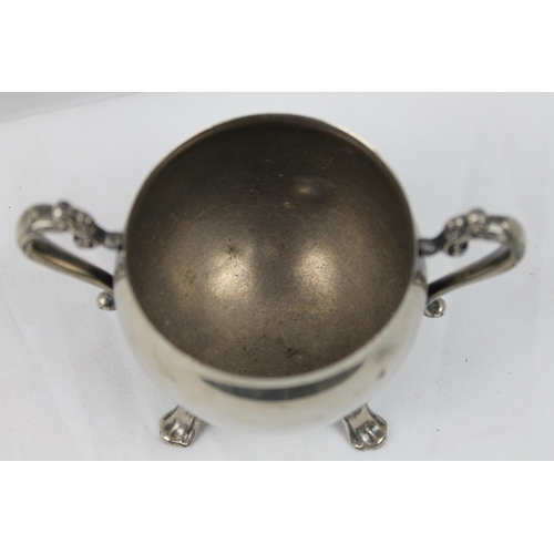 363 - Vintage Silver Plated Sugar Bowl, 8cm in diameter and 8 cm tall