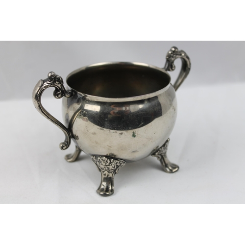 363 - Vintage Silver Plated Sugar Bowl, 8cm in diameter and 8 cm tall