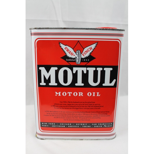 364 - Vintage Full Tin Of Motul Oil, For Veteran Cars, brand new , never opened ,