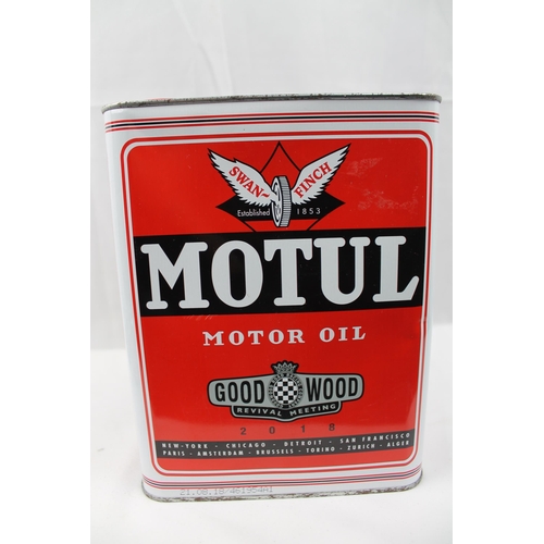 364 - Vintage Full Tin Of Motul Oil, For Veteran Cars, brand new , never opened ,