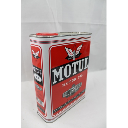 364 - Vintage Full Tin Of Motul Oil, For Veteran Cars, brand new , never opened ,