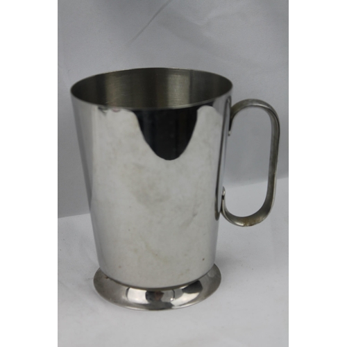 372 - Stainless Steel Mug Cup Tankard , 13 cm tall