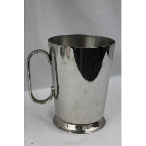 372 - Stainless Steel Mug Cup Tankard , 13 cm tall