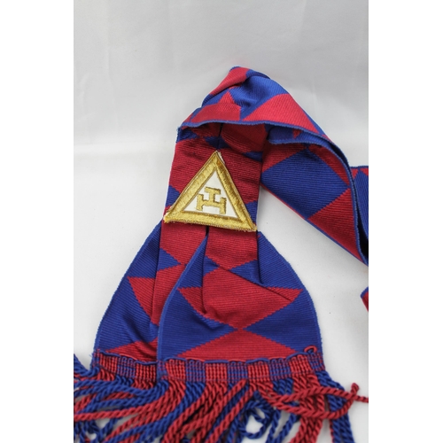 399 - Royal Arch Regalia Companion Apron, With a Masonic Royal Arch Sash, High Quality