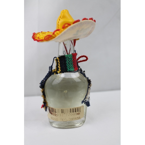 437 - Vintage Tequila Zapata Bottle, mint condition, 13 cm tall